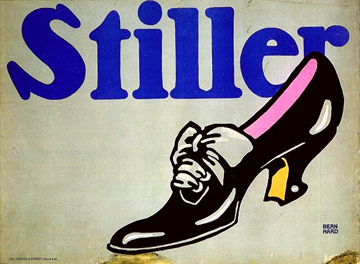 Pôster para a fábrica de sapatos Stiller, Lucian Bernhard, 1908.