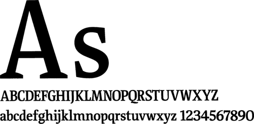 Folha Serif (1994/1996), criada por Luc(as) De Groot e Erik Spiekermann para a Folha de S. Paulo.